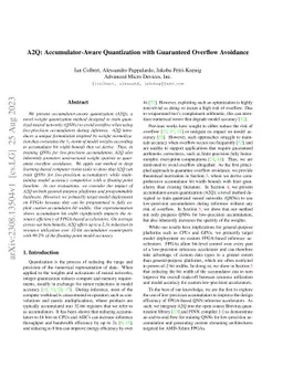 A2Q: Accumulator-Aware Quantization with Guaranteed Overflow Avoidance