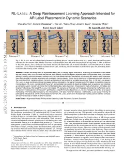 RL-LABEL: A Deep Reinforcement Learning Approach Intended for AR Label
  Placement in Dynamic Scenarios