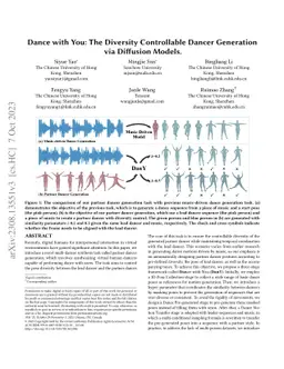 Dance with You: The Diversity Controllable Dancer Generation via
  Diffusion Models