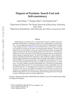 Degrees of Freedom: Search Cost and Self-consistency