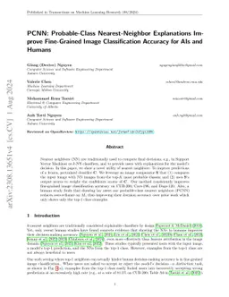 PCNN: Probable-Class Nearest-Neighbor Explanations Improve Fine-Grained
  Image Classification Accuracy for AIs and Humans