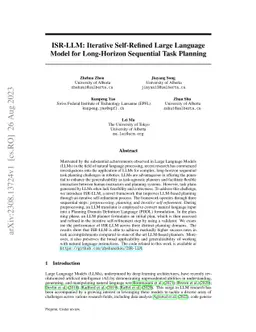 ISR-LLM: Iterative Self-Refined Large Language Model for Long-Horizon
  Sequential Task Planning