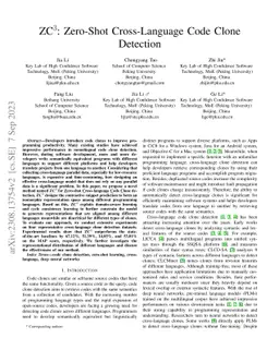ZC3: Zero-Shot Cross-Language Code Clone Detection