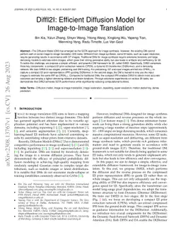 DiffI2I: Efficient Diffusion Model for Image-to-Image Translation