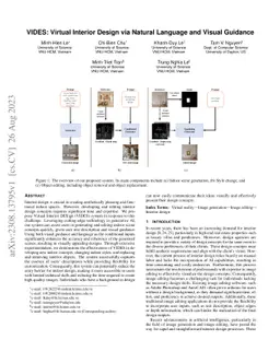 VIDES: Virtual Interior Design via Natural Language and Visual Guidance
