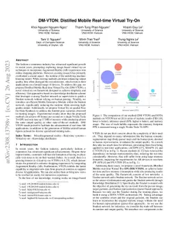 DM-VTON: Distilled Mobile Real-time Virtual Try-On