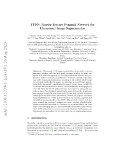 FFPN: Fourier Feature Pyramid Network for Ultrasound Image Segmentation