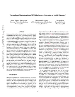 Throughput Maximization of DNN Inference: Batching or Multi-Tenancy?