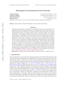 Homological Convolutional Neural Networks