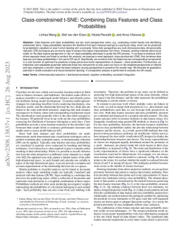 Class-constrained t-SNE: Combining Data Features and Class Probabilities