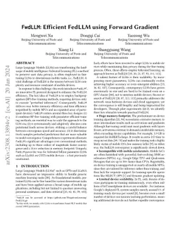 FwdLLM: Efficient FedLLM using Forward Gradient