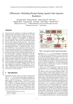 LMSanitator: Defending Prompt-Tuning Against Task-Agnostic Backdoors