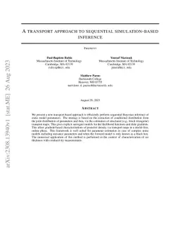 A transport approach to sequential simulation-based inference