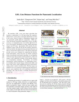 LDL: Line Distance Functions for Panoramic Localization