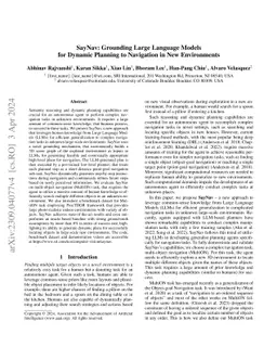 SayNav: Grounding Large Language Models for Dynamic Planning to
  Navigation in New Environments