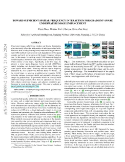 Toward Sufficient Spatial-Frequency Interaction for Gradient-aware
  Underwater Image Enhancement