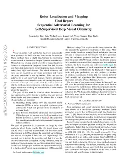 Robot Localization and Mapping Final Report -- Sequential Adversarial
  Learning for Self-Supervised Deep Visual Odometry