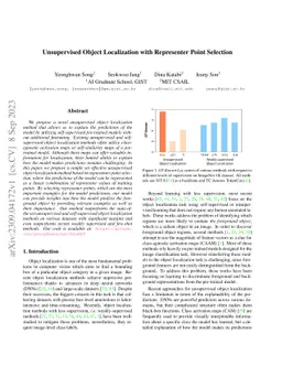 Unsupervised Object Localization with Representer Point Selection