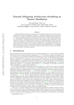 Towards Mitigating Architecture Overfitting on Distilled Datasets