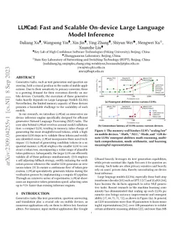 LLMCad: Fast and Scalable On-device Large Language Model Inference