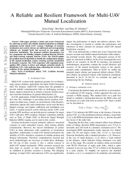 A Reliable and Resilient Framework for Multi-UAV Mutual Localization