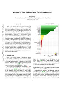 How Can We Tame the Long-Tail of Chest X-ray Datasets?