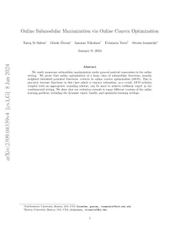 Online Submodular Maximization via Online Convex Optimization