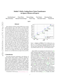 Mobile V-MoEs: Scaling Down Vision Transformers via Sparse
  Mixture-of-Experts
