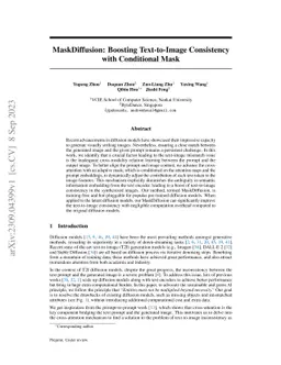 MaskDiffusion: Boosting Text-to-Image Consistency with Conditional Mask