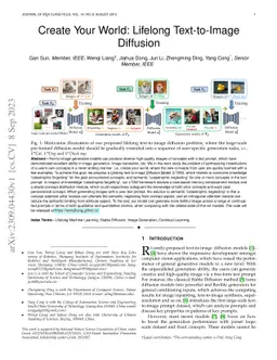 Create Your World: Lifelong Text-to-Image Diffusion