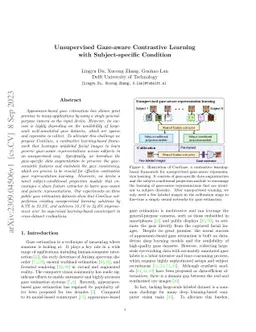 Unsupervised Gaze-aware Contrastive Learning with Subject-specific
  Condition