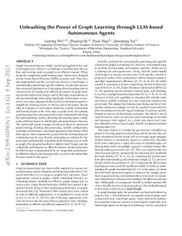 Unleashing the Power of Graph Learning through LLM-based Autonomous
  Agents
