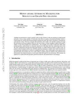 Motif-aware Attribute Masking for Molecular Graph Pre-training