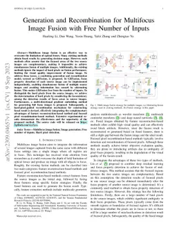 Generation and Recombination for Multifocus Image Fusion with Free
  Number of Inputs