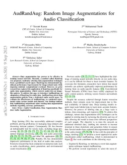 AudRandAug: Random Image Augmentations for Audio Classification