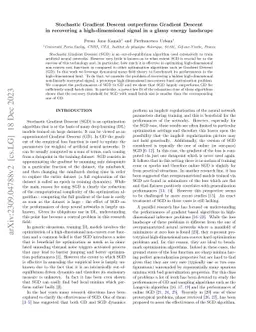Stochastic Gradient Descent outperforms Gradient Descent in recovering a
  high-dimensional signal in a glassy energy landscape