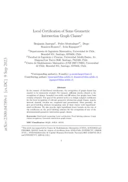 Local Certification of Some Geometric Intersection Graph Classes