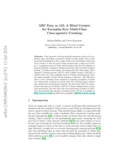 ABC Easy as 123: A Blind Counter for Exemplar-Free Multi-Class
  Class-agnostic Counting