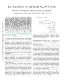 Fast Simulation of High-Depth QAOA Circuits