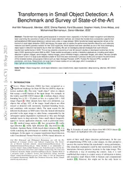 Transformers in Small Object Detection: A Benchmark and Survey of
  State-of-the-Art