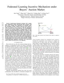Federated Learning Incentive Mechanism under Buyers' Auction Market