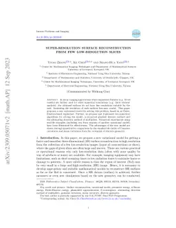 Super-Resolution Surface Reconstruction from Few Low-Resolution Slices
