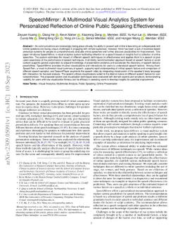 SpeechMirror: A Multimodal Visual Analytics System for Personalized
  Reflection of Online Public Speaking Effectiveness