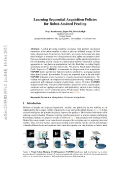 Learning Sequential Acquisition Policies for Robot-Assisted Feeding