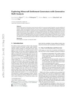 Exploring Minecraft Settlement Generators with Generative Shift Analysis