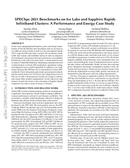 SPEChpc 2021 Benchmarks on Ice Lake and Sapphire Rapids Infiniband
  Clusters: A Performance and Energy Case Study