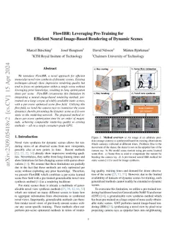 FlowIBR: Leveraging Pre-Training for Efficient Neural Image-Based
  Rendering of Dynamic Scenes