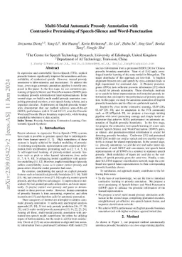 Multi-Modal Automatic Prosody Annotation with Contrastive Pretraining of
  SSWP