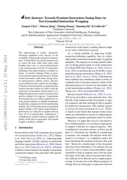 DoG-Instruct: Towards Premium Instruction-Tuning Data via Text-Grounded
  Instruction Wrapping