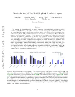 Textbooks Are All You Need II: phi-1.5 technical report